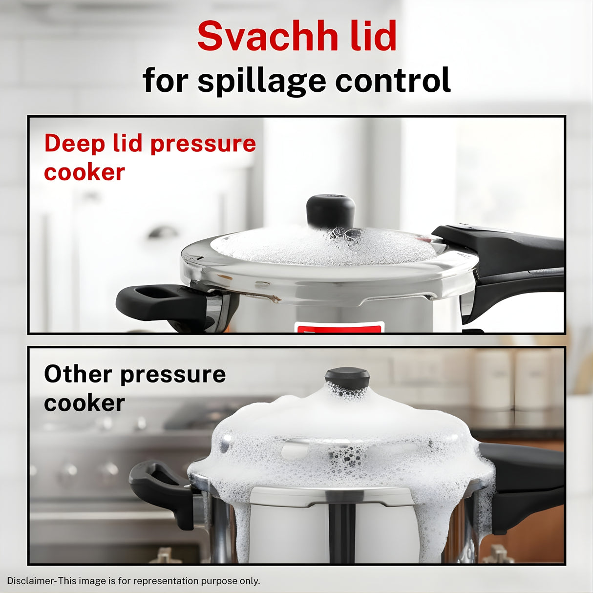 Prestige Triply SS Svachh Pressure Cooker With Outer Lid 3 L_3