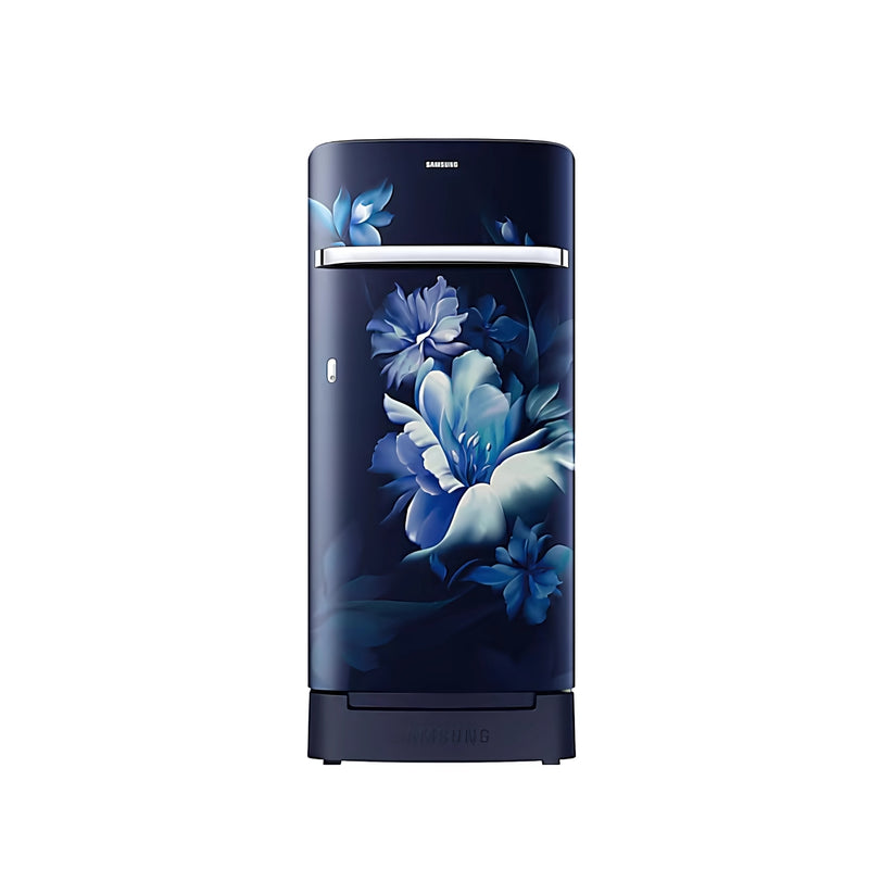SAMSUNG 189L 5 Star DC Single Door Refrigerator RR21C2H25UZHL – Midnight Blossom Blue