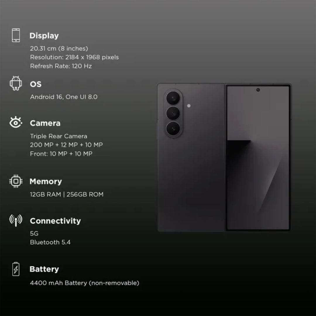 SAMSUNG GALAXY FOLD7 (12_256GB Jet black)__Features view