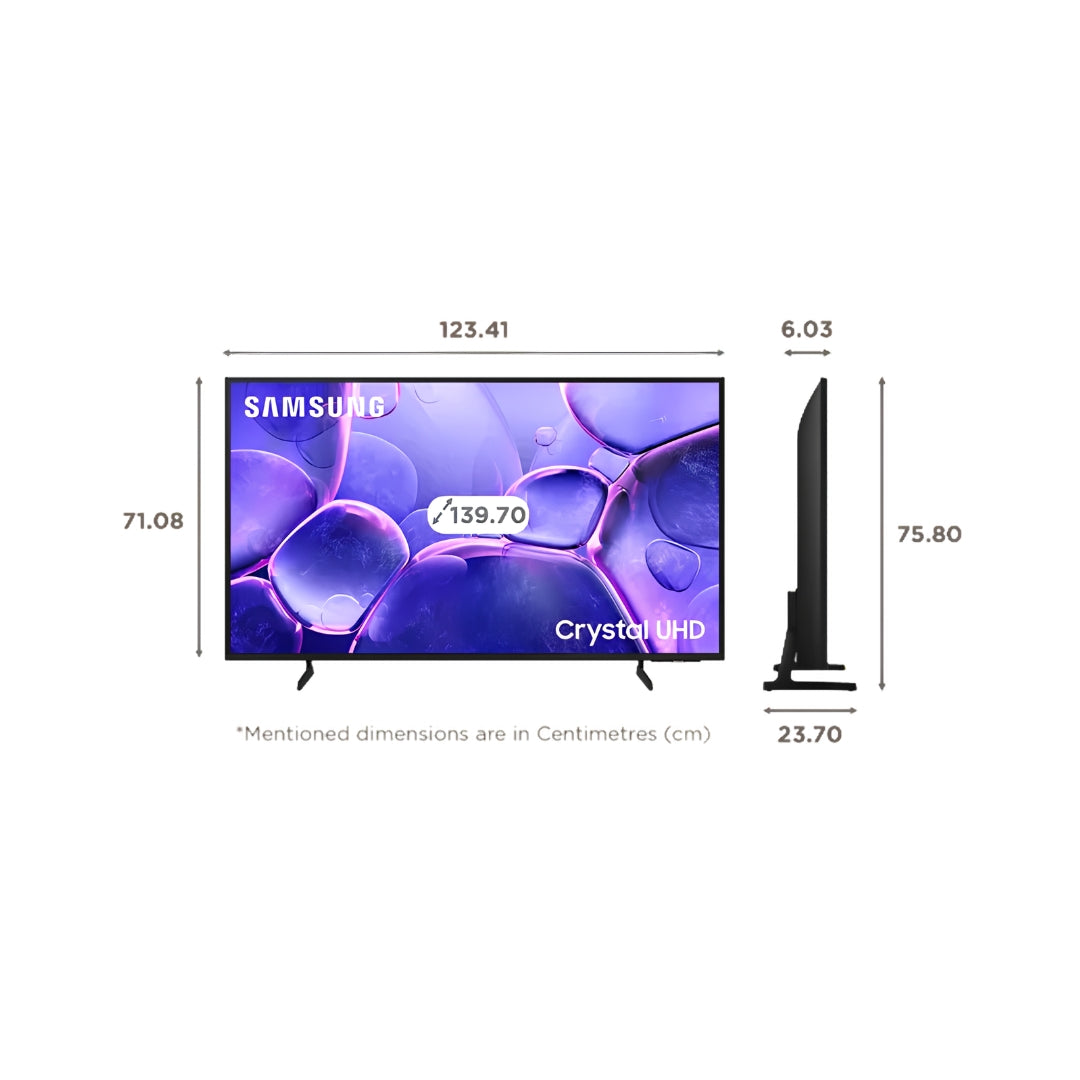 Samsung UA55U8400FULXL 4K UHD TV - 55 inch_Dimension