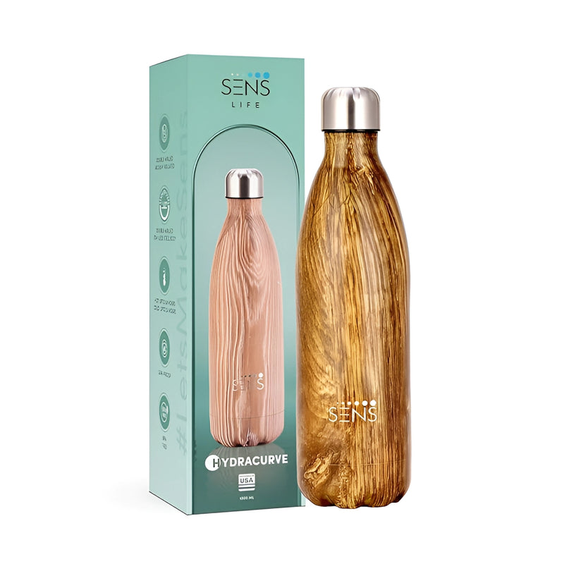 Sens Hydra Curve SS Water Bottle 1 L - Caramel Elegance