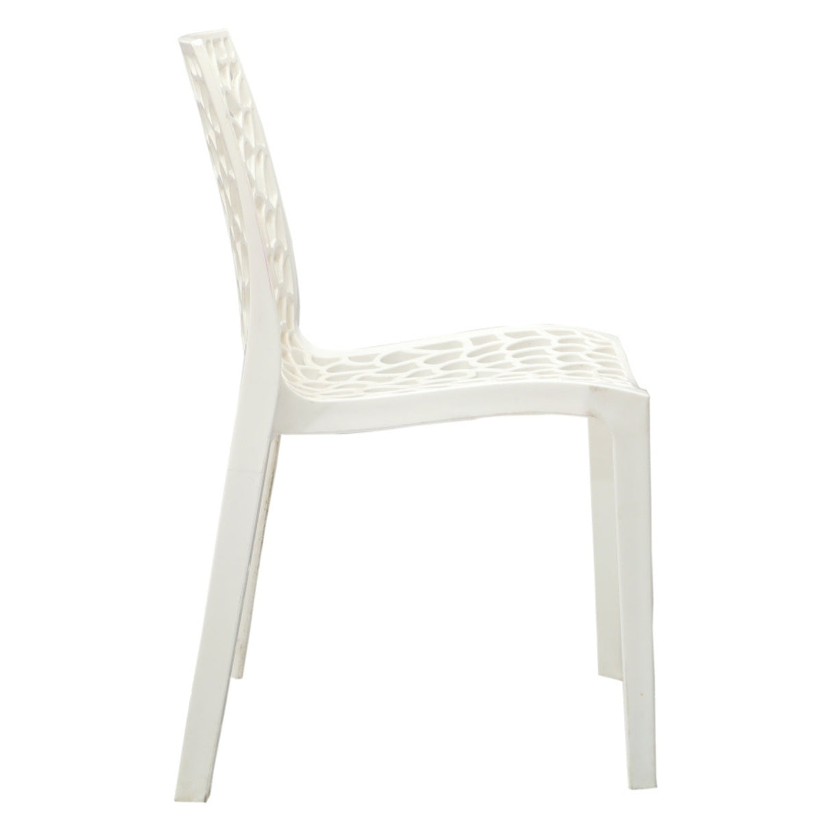Settle Emperor Armless Plastic Chair – Milky White