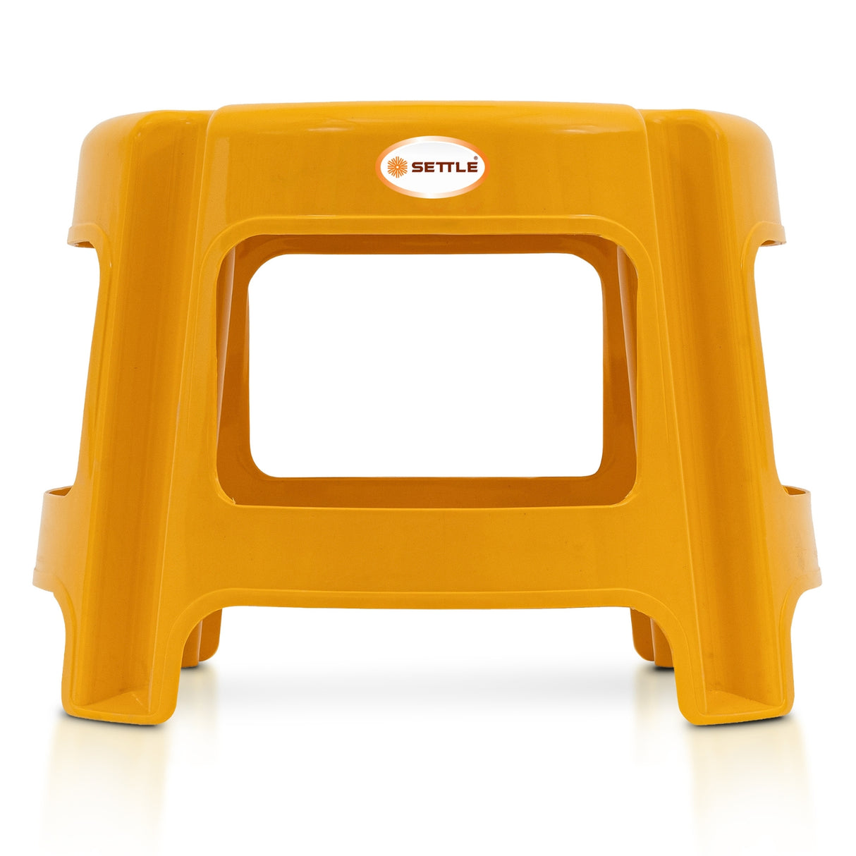 Settle Nova Plastic Foot Stool - Pearl Orange