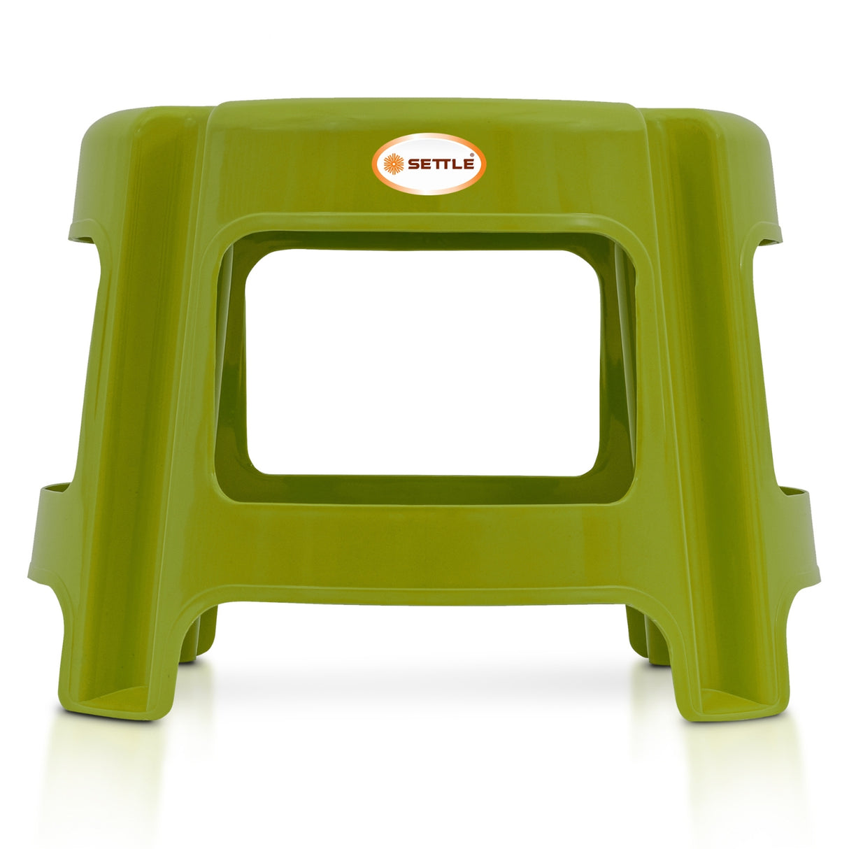 Settle Nova Plastic Foot Stool - Pearl Green