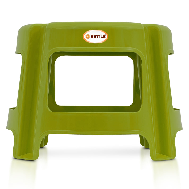 Settle Nova Plastic Foot Stool - Pearl Green
