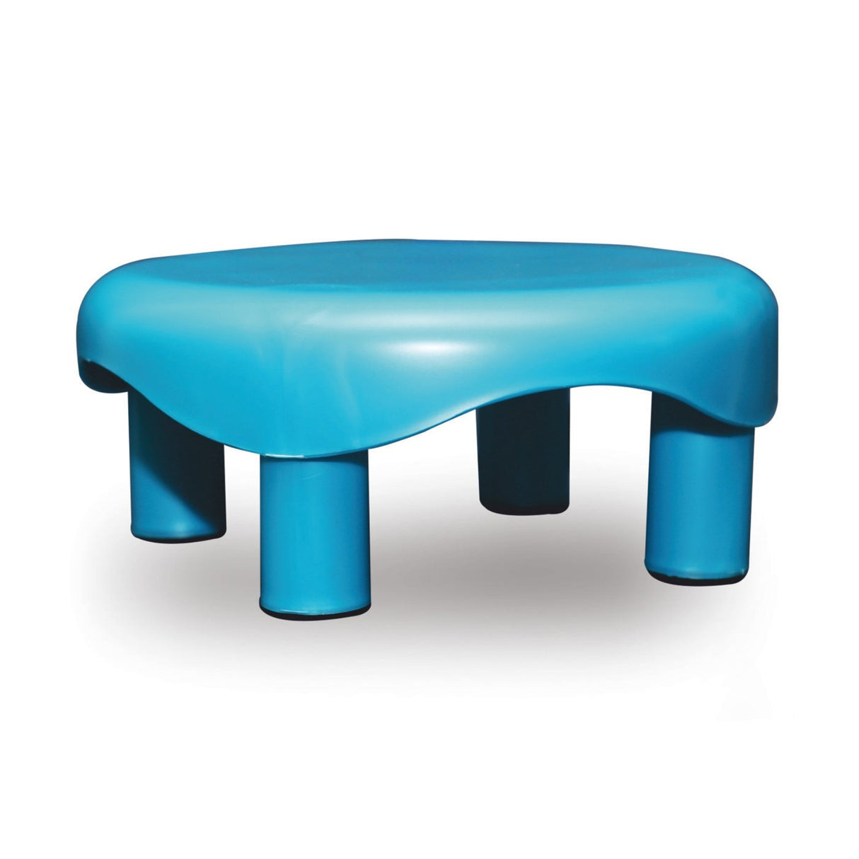 Settle Crest Plastic Foot Stool - Pearl Blue_2