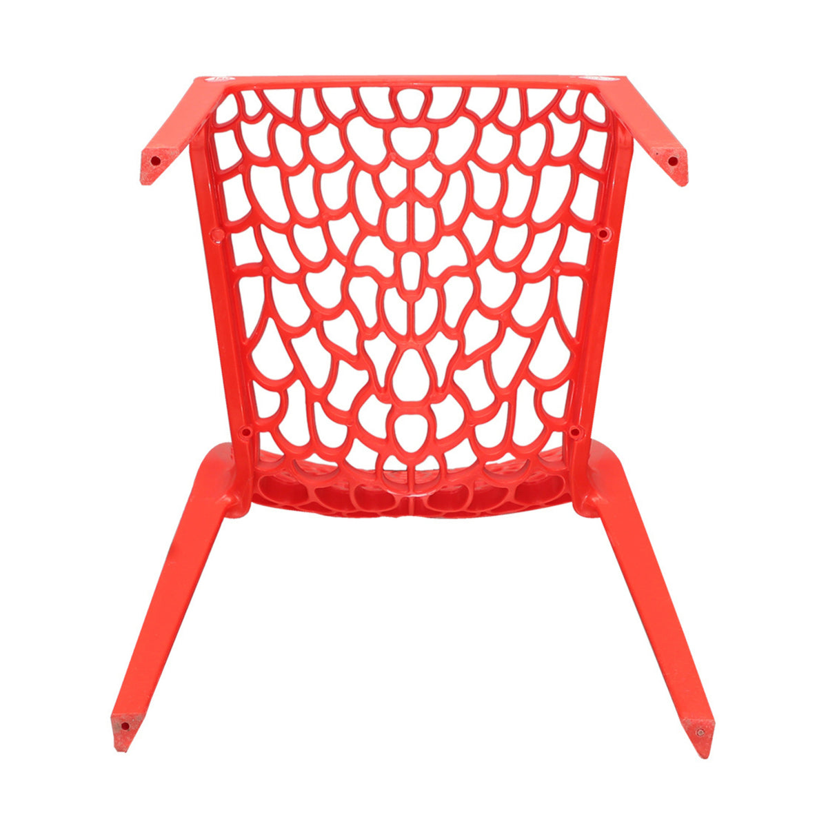Settle Emperor Armless Plastic Chair - Red_4