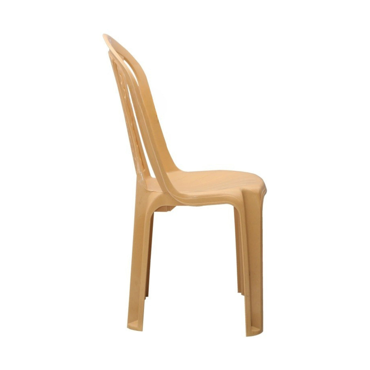 Settle Neo Armless Plastic Chair - Beige_2