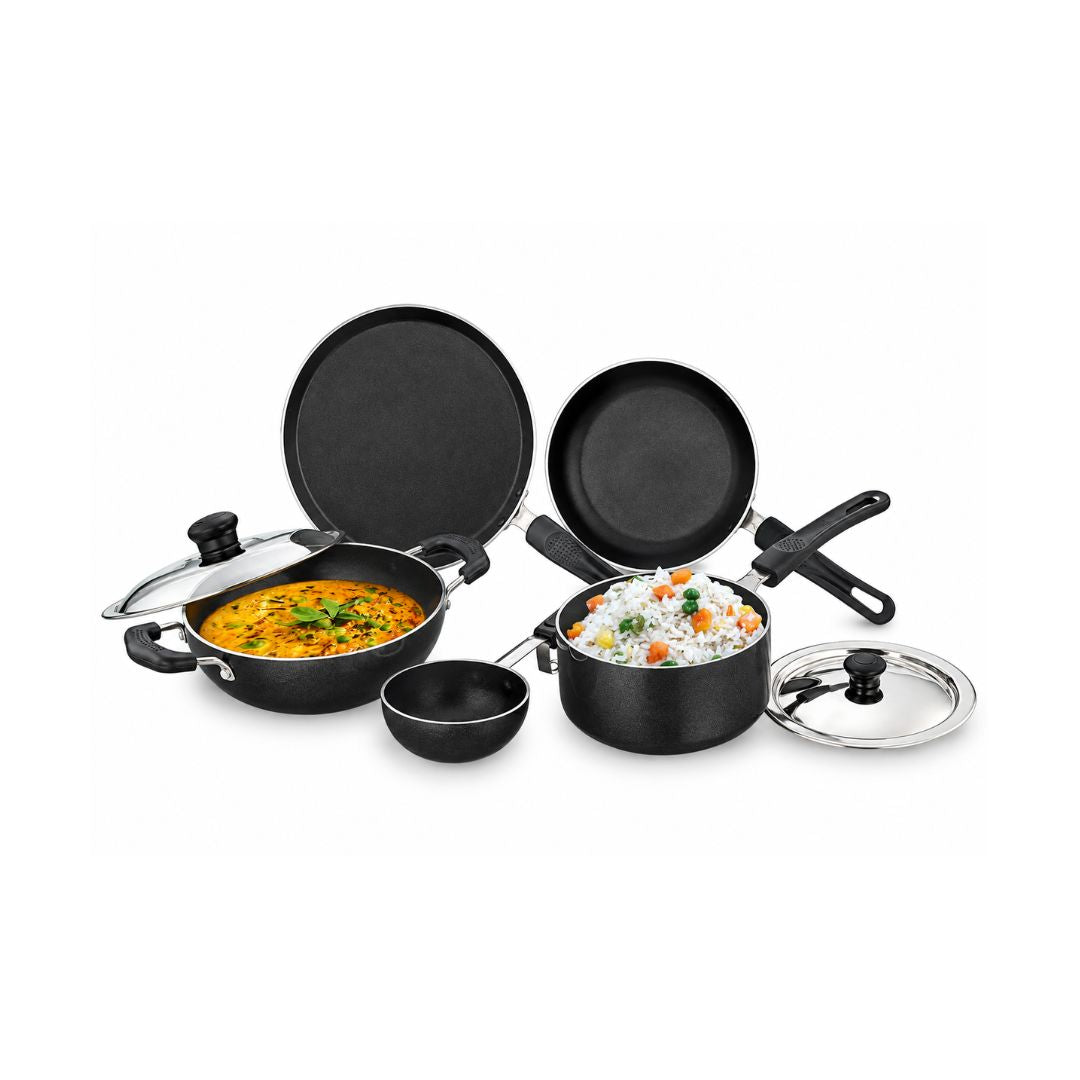 Sowbaghya Nonstick Cookware 7 Pcs Gift Set_Front View