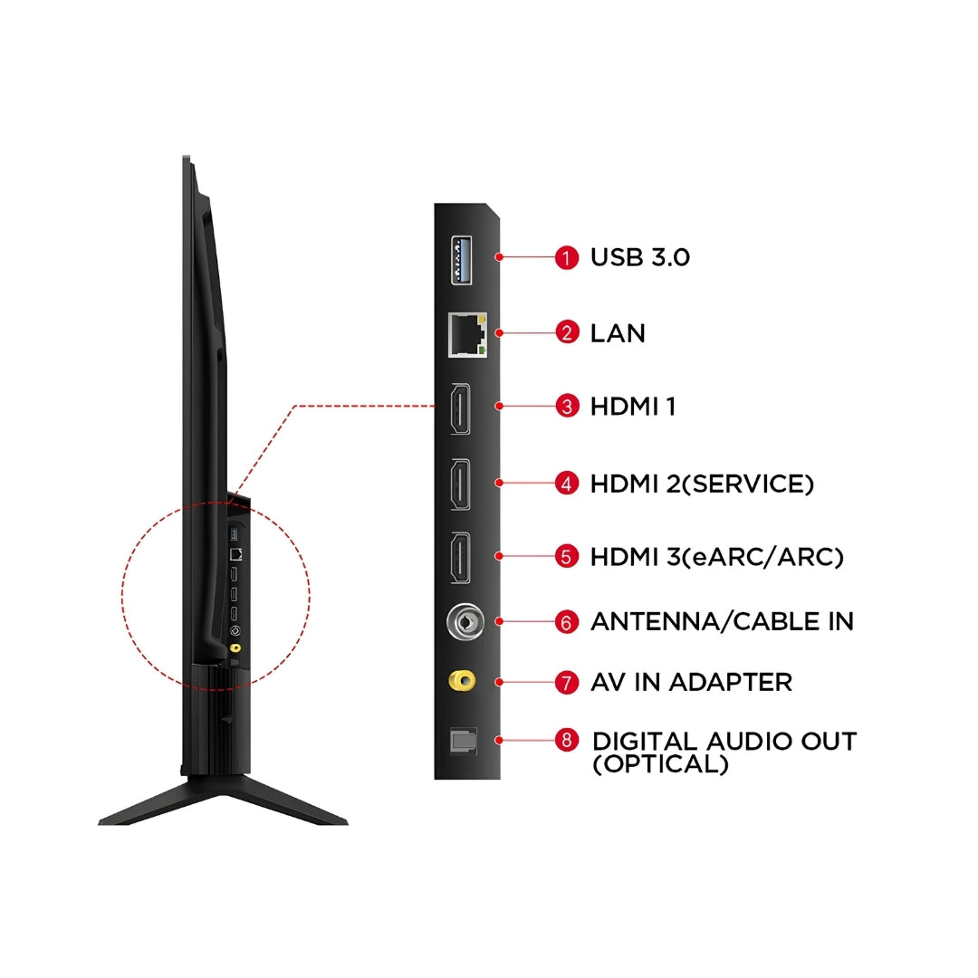 TCL 55T69D 4K UHD QLED - 55 Inch - Features View