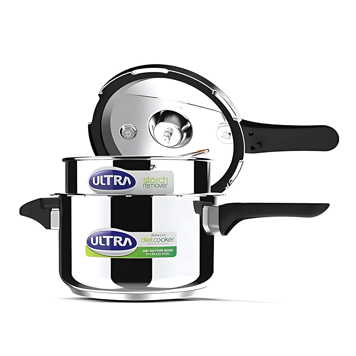 Ultra Duracook Diet SS Pressure Cooker with Excess Starch Remover 5.5 L_2