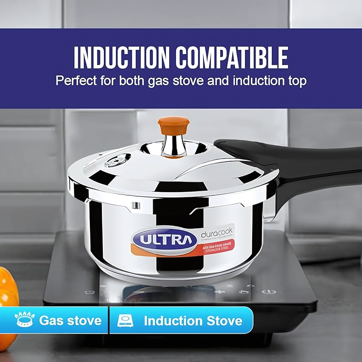 Ultra Duracook SS Pressure Cooker 2 L_2