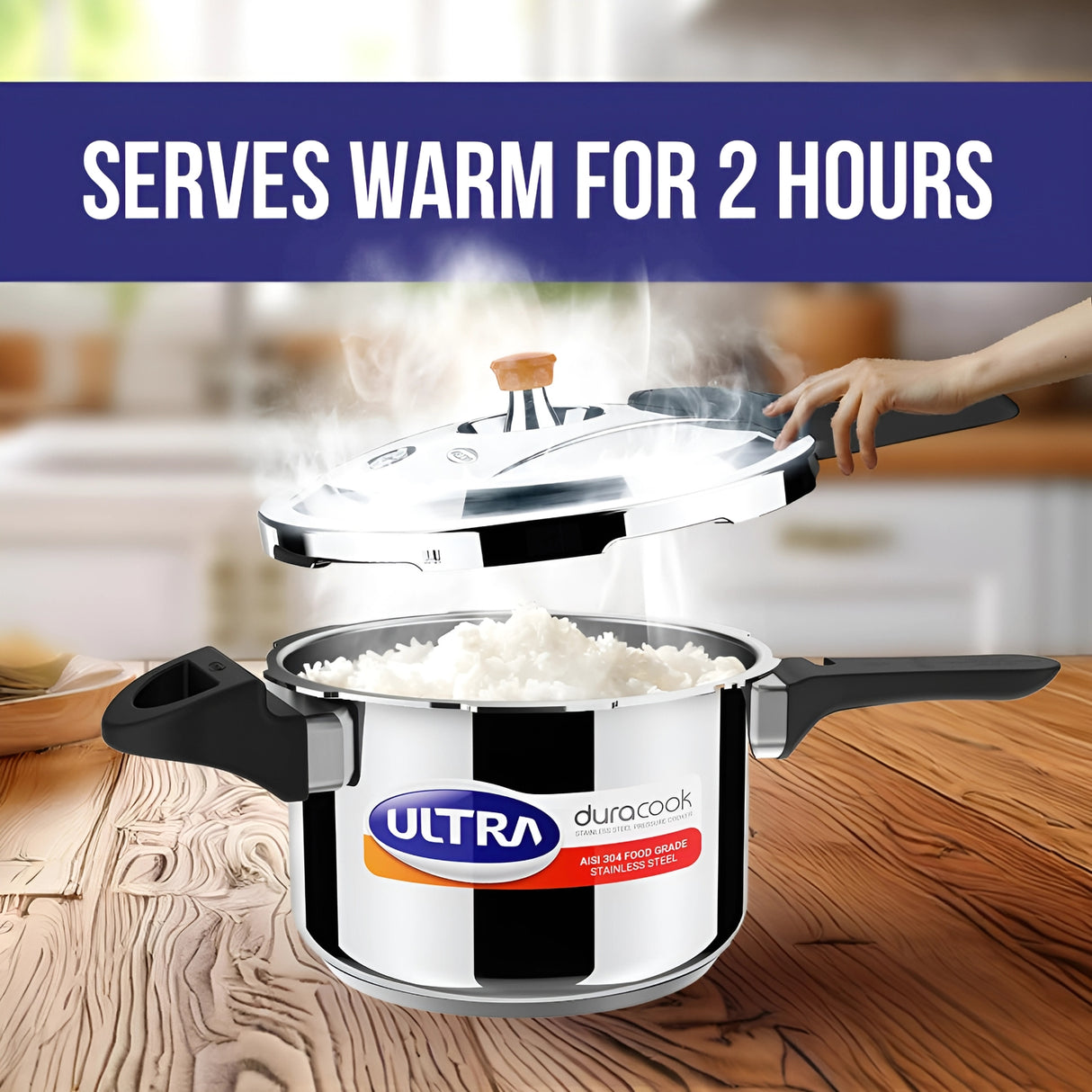 Ultra Duracook SS Pressure Cooker 3 L_6