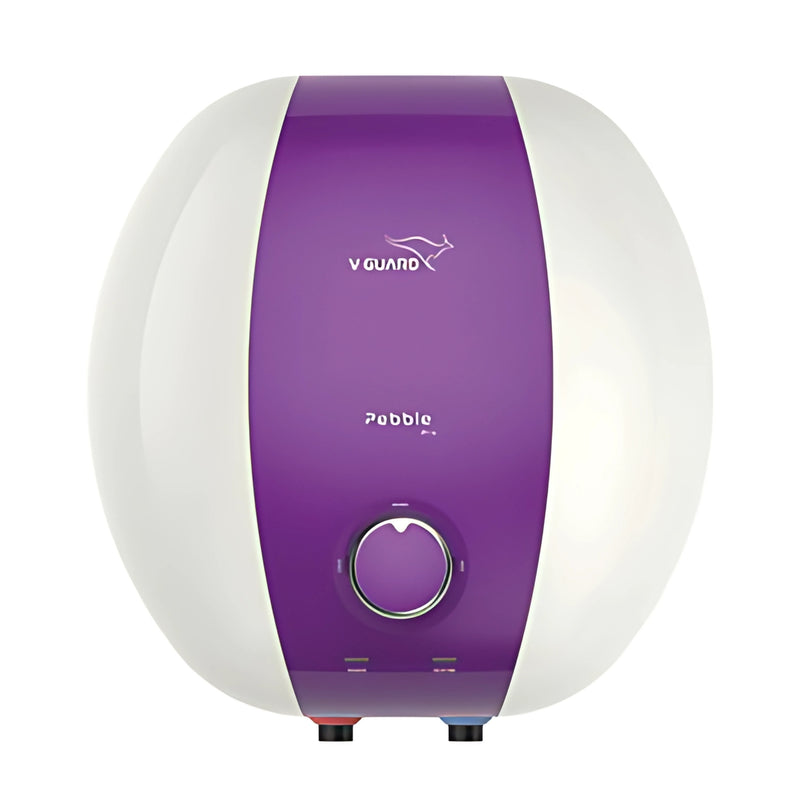 V-Guard Pebble Pro 10L Storage Water Heater - White with Purple