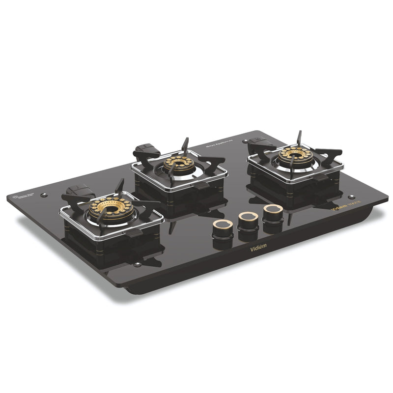 Vidiem Vogue GT 3Burner Gas Stove – Black