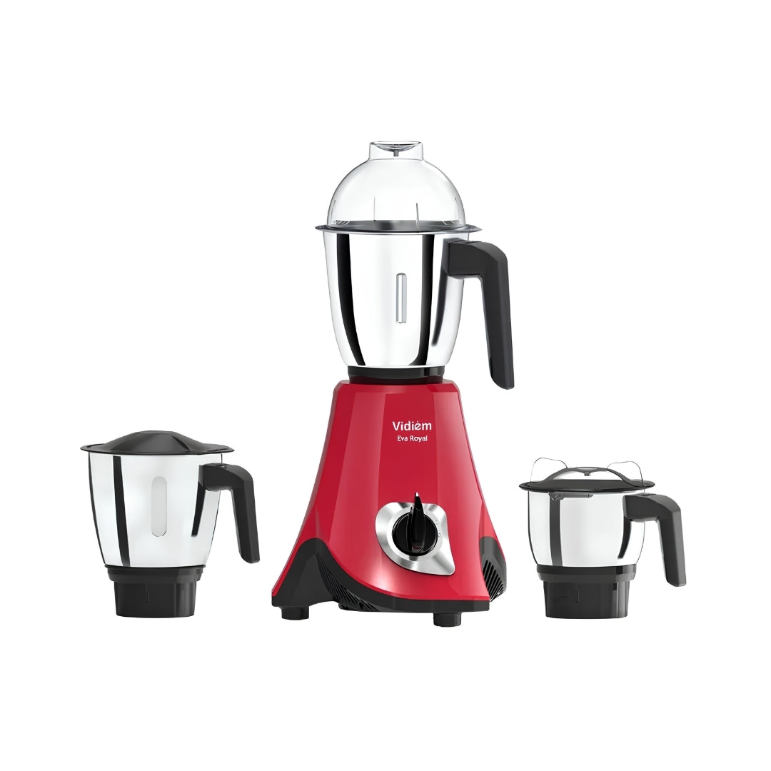 Vidiem Eva Royal 750W Mixer Grinder – Red_Front View