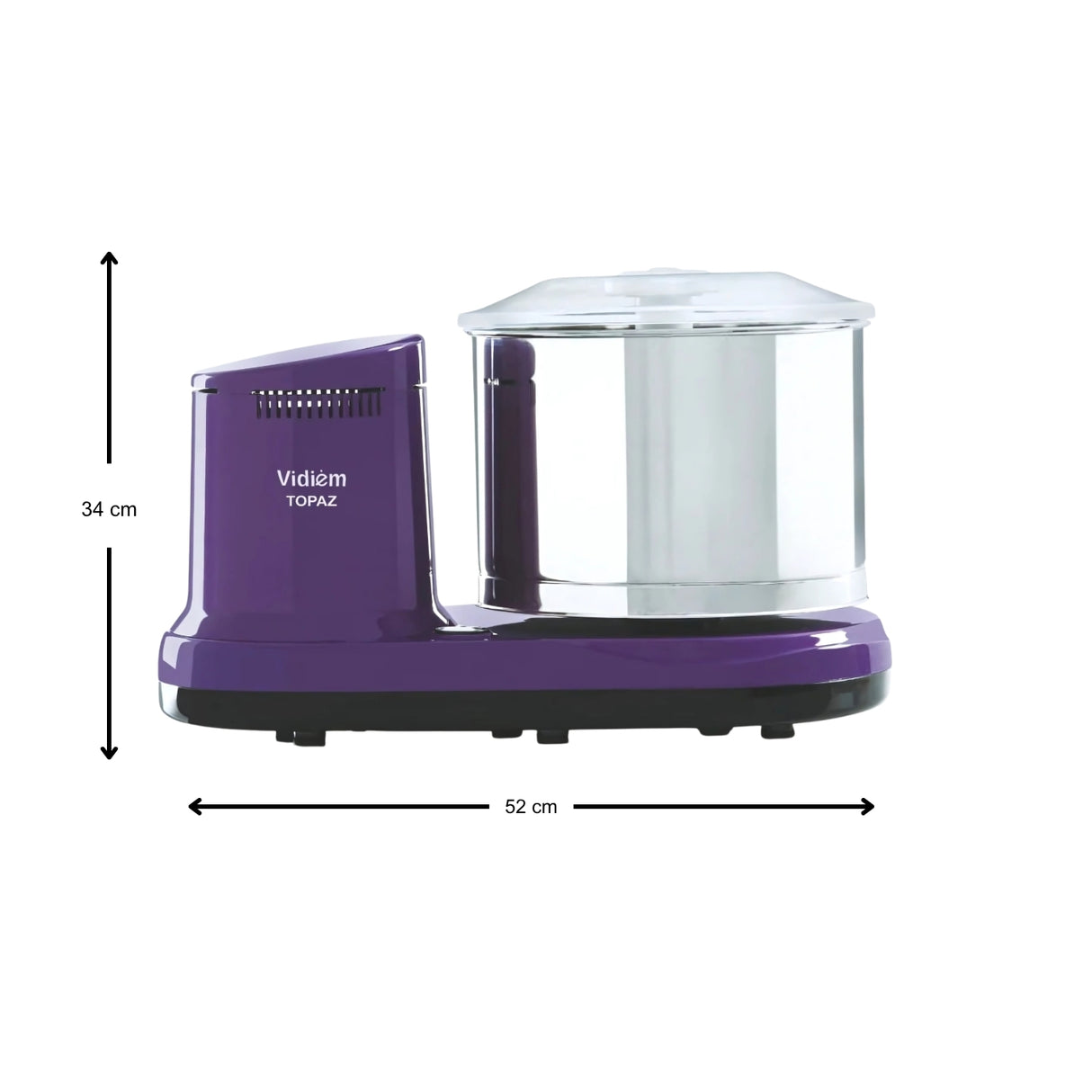 Vidiem TOPAZ 2L Wet Grinder - Lavender_5