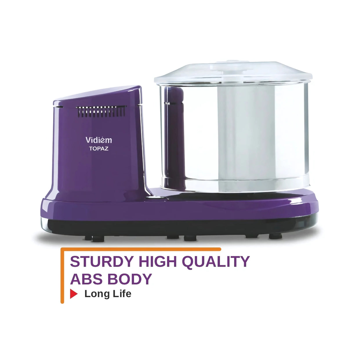 Vidiem TOPAZ 2L Wet Grinder - Lavender_6