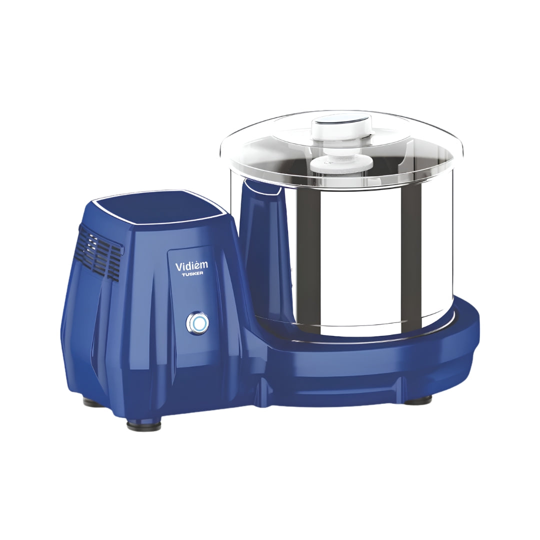Vidiem Tusker Table Top Wet Grinder 2 L - Dark Blue_Front View