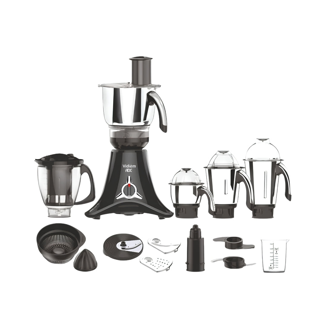 Vidiem V Star ADC Mixer Grinder 750 Watts – Black_Front View