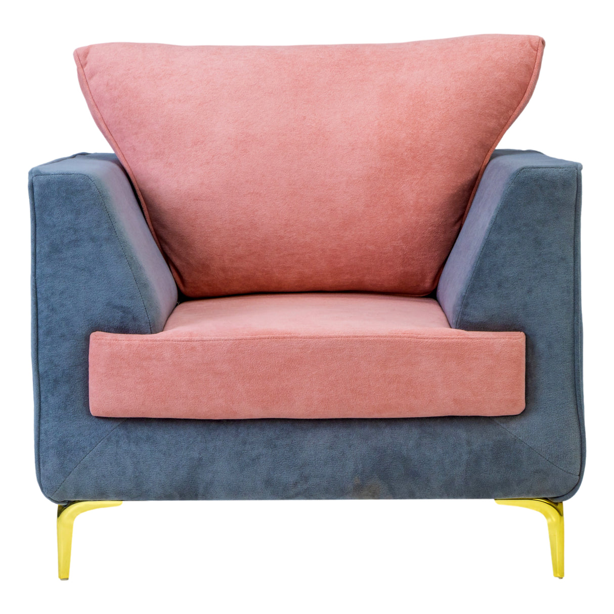 Vienna Fabric Sofa 1-Seater - Blue
