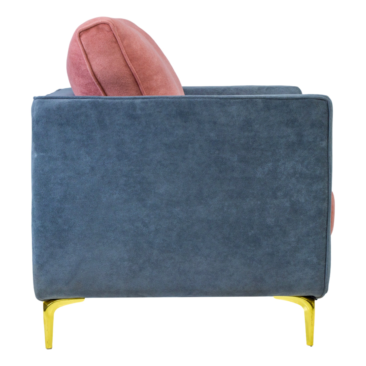 Vienna Fabric Sofa 1-Seater - Blue