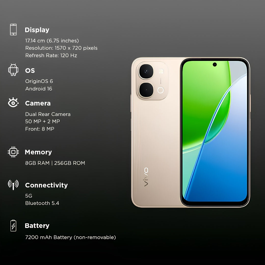 Vivo Y51 Pro 5G 8 128 GB (Noble Gold)_3