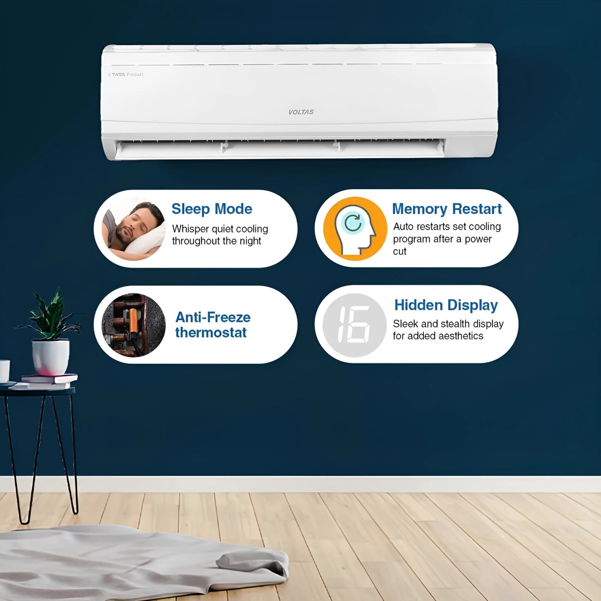 Voltas 243 Vectra Plus Non Inverter Split AC 2 Ton - White_3