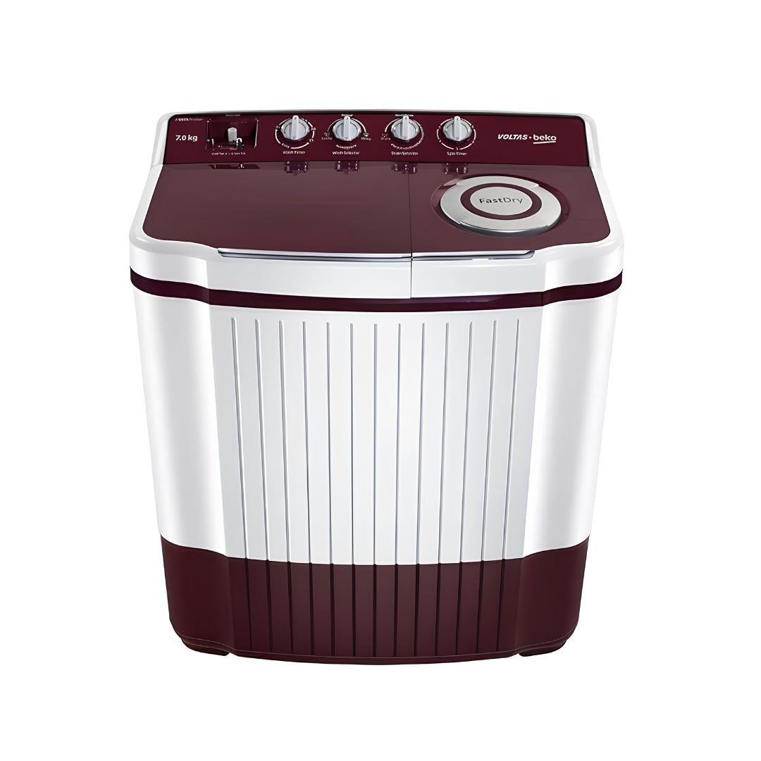 Voltas Beko 7 Kg Semi Automatic Top Load Washing Machine WTT70DLIM BRSSWH5POD1