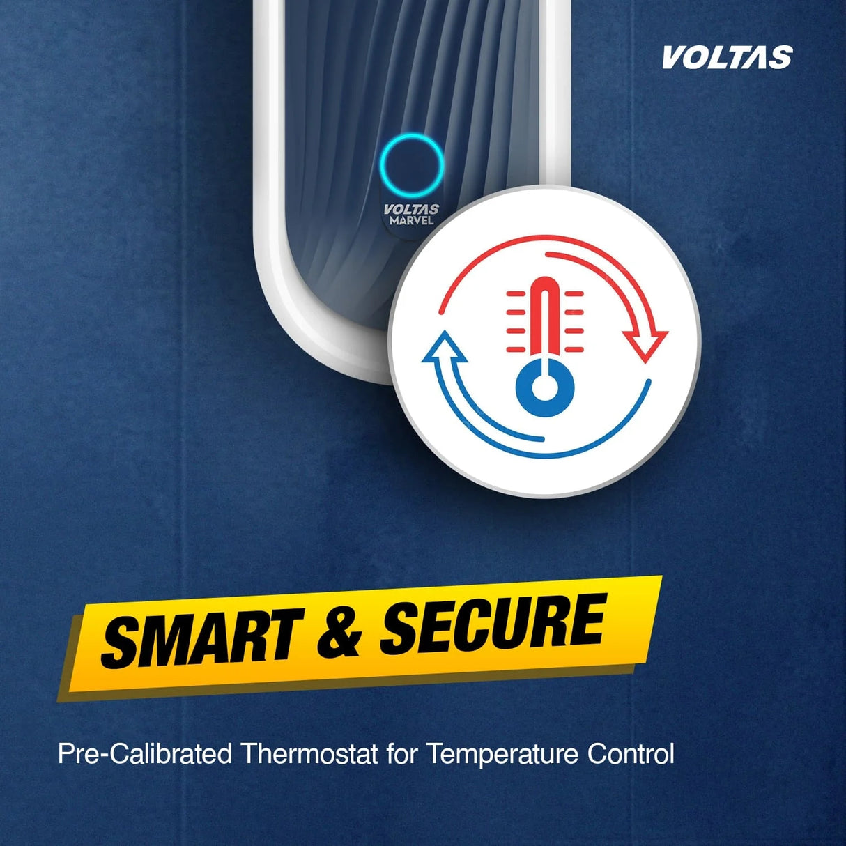 Voltas Marvel Water Heater 3 L - White with Blue_3