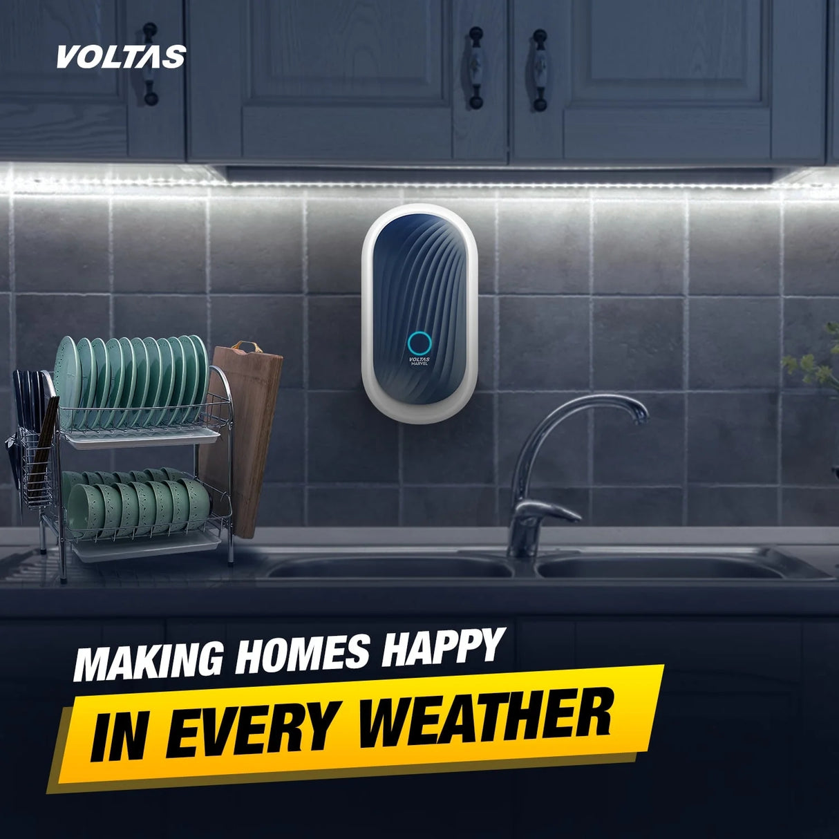 Voltas Marvel Water Heater 3 L - White with Blue_6