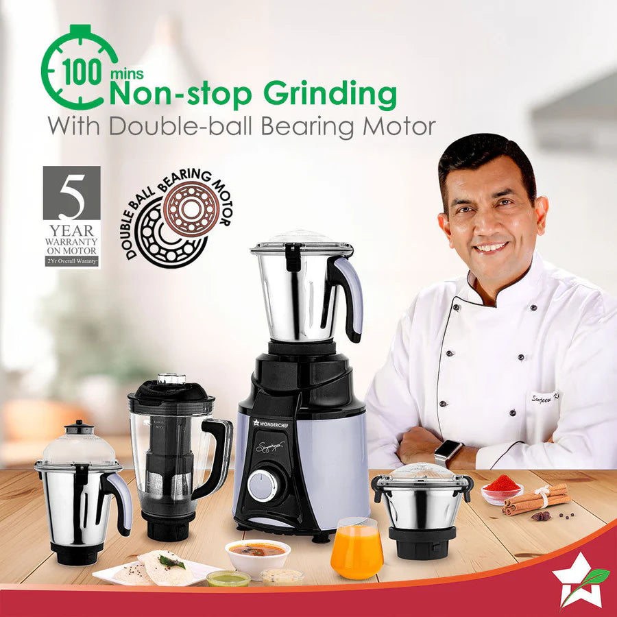 Wonderchef Galaxy 1000W Mixer Grinder – Grey