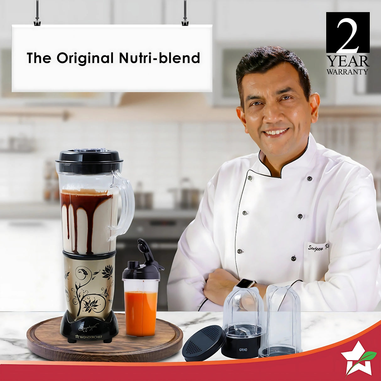 Wonderchef 63152294 Nutri-Blend Champagne 400 Watts – Champagne_1
