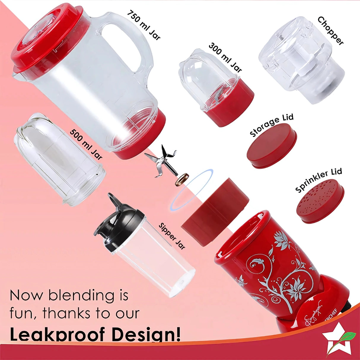 Wonderchef CKM 63152746Nutri - Blend Red _3