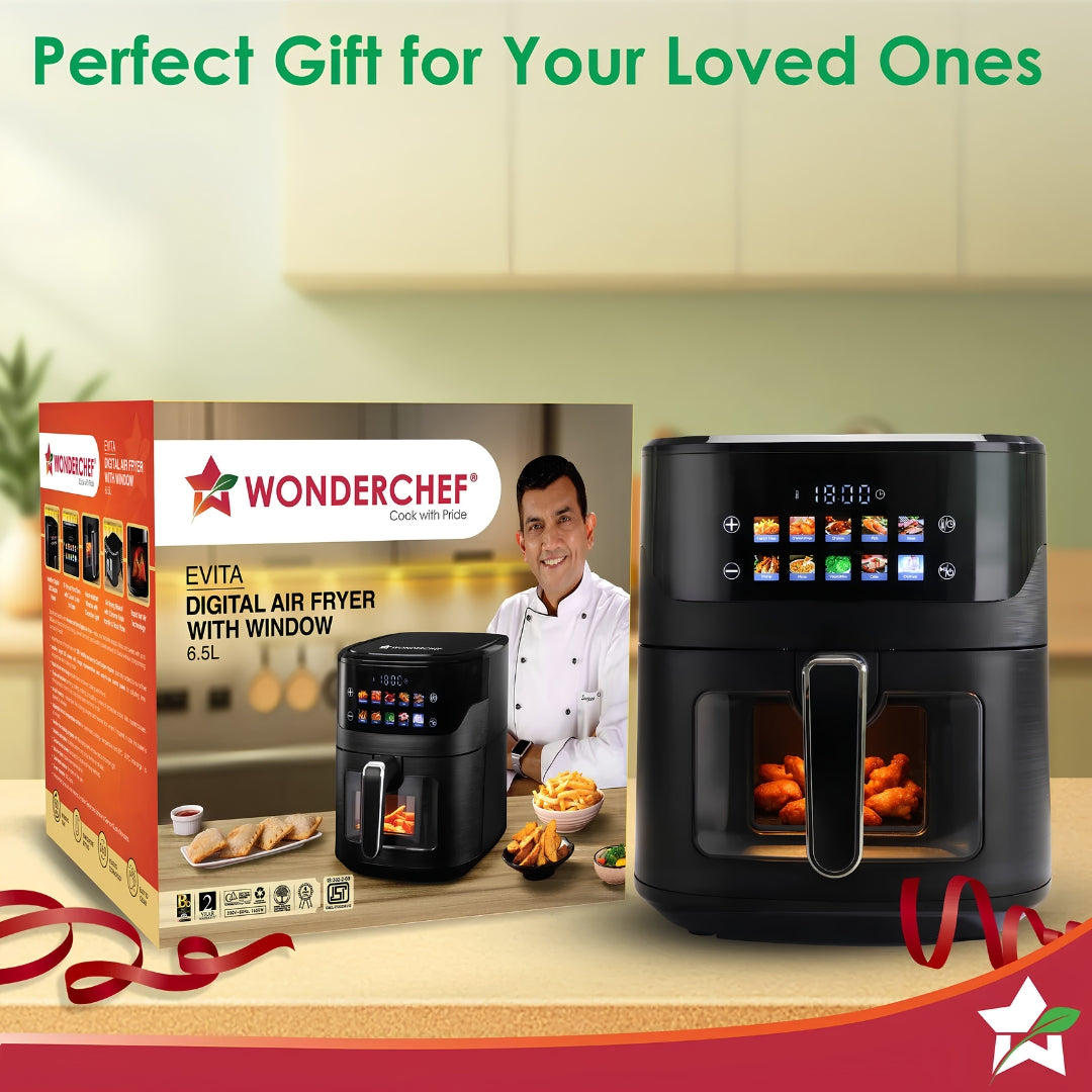 Wonderchef Evita 6.5 Ltr Air Fryer – Black_12