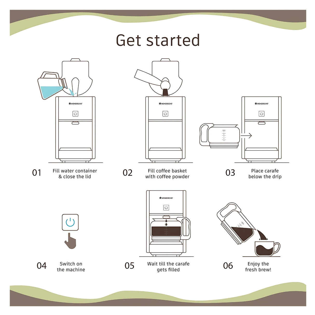 Wonderchef Regalia Brew Pronto Coffee Machine 750 ml - Black_3