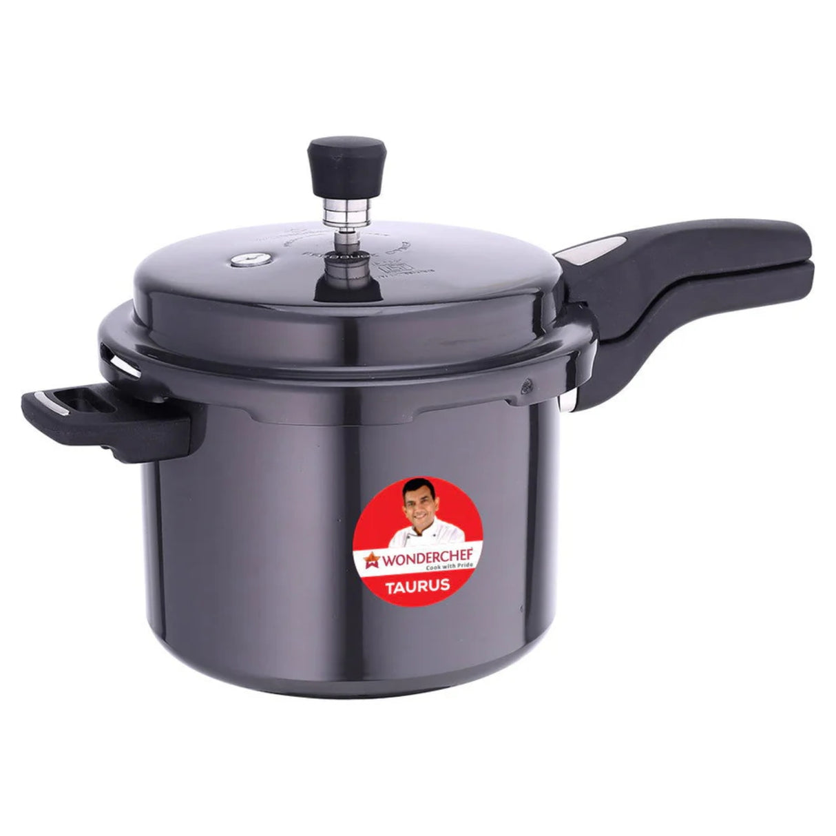 Wonderchef Taurus Hard Anodised Pressure Cooker 5 L - Black_1