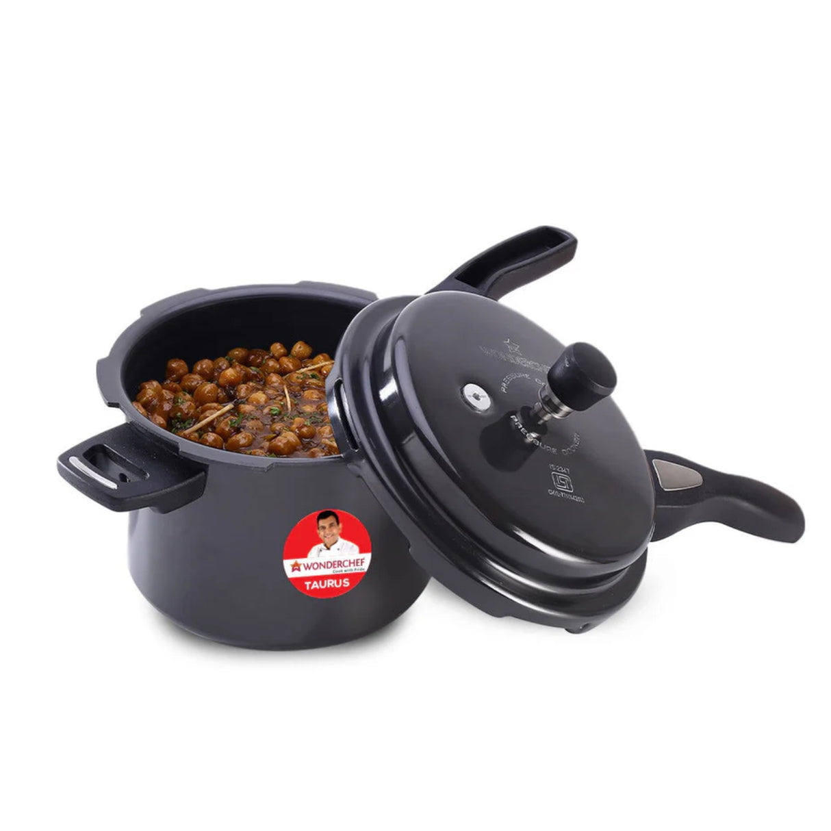 Wonderchef Taurus Hard Anodised Pressure Cooker 5 L - Black_2