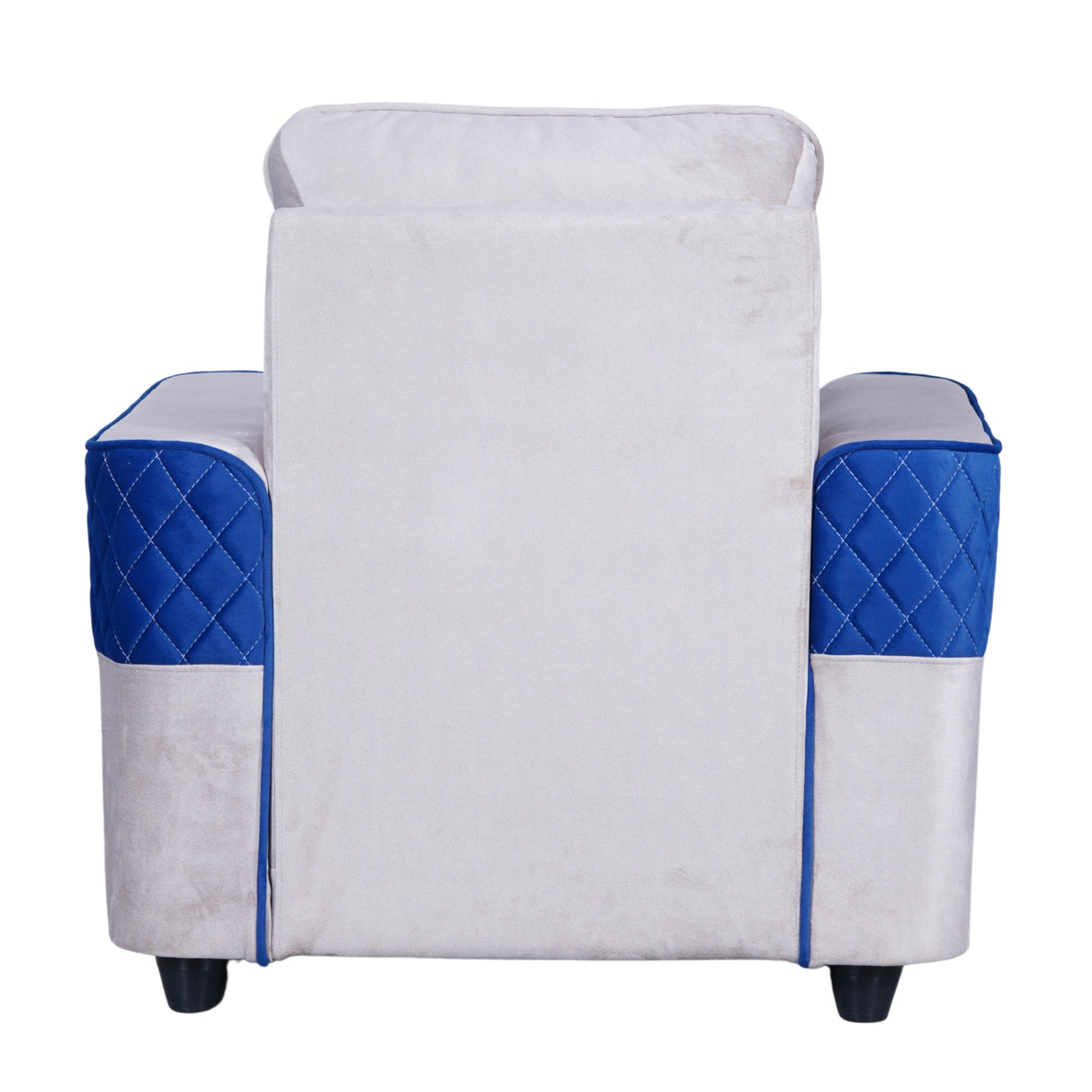 York Comfort Fabric Sofa (3+1+1-Seater) - Light Grey