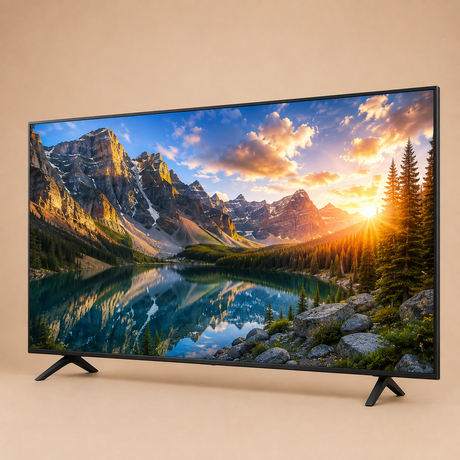 4K Ultra HD TV with slim bezel and vivid display.