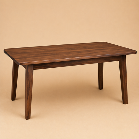 Dining table without chairs.