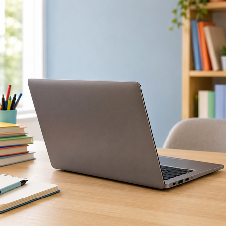 Laptop on a modern desk