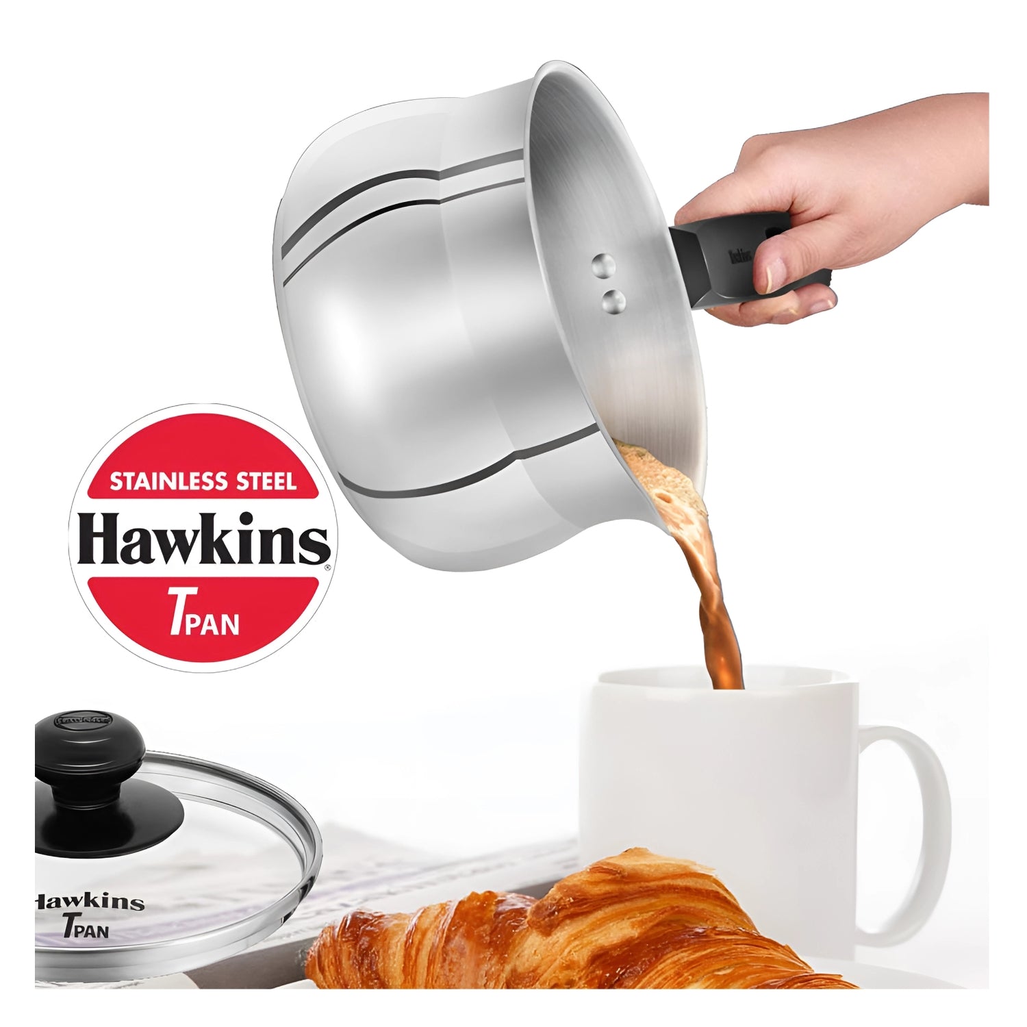 1.5L SS Hawkins T-Pan with Lid SST15G – Durable Stainless Steel Cooking Pan for Efficient Frying_4