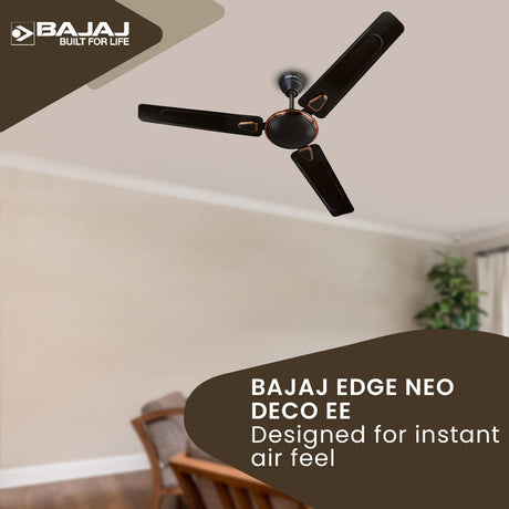 Bajaj Edge Ceiling Fan 251401EE HS NEO DECO EE 1200 mm - Choco Brown