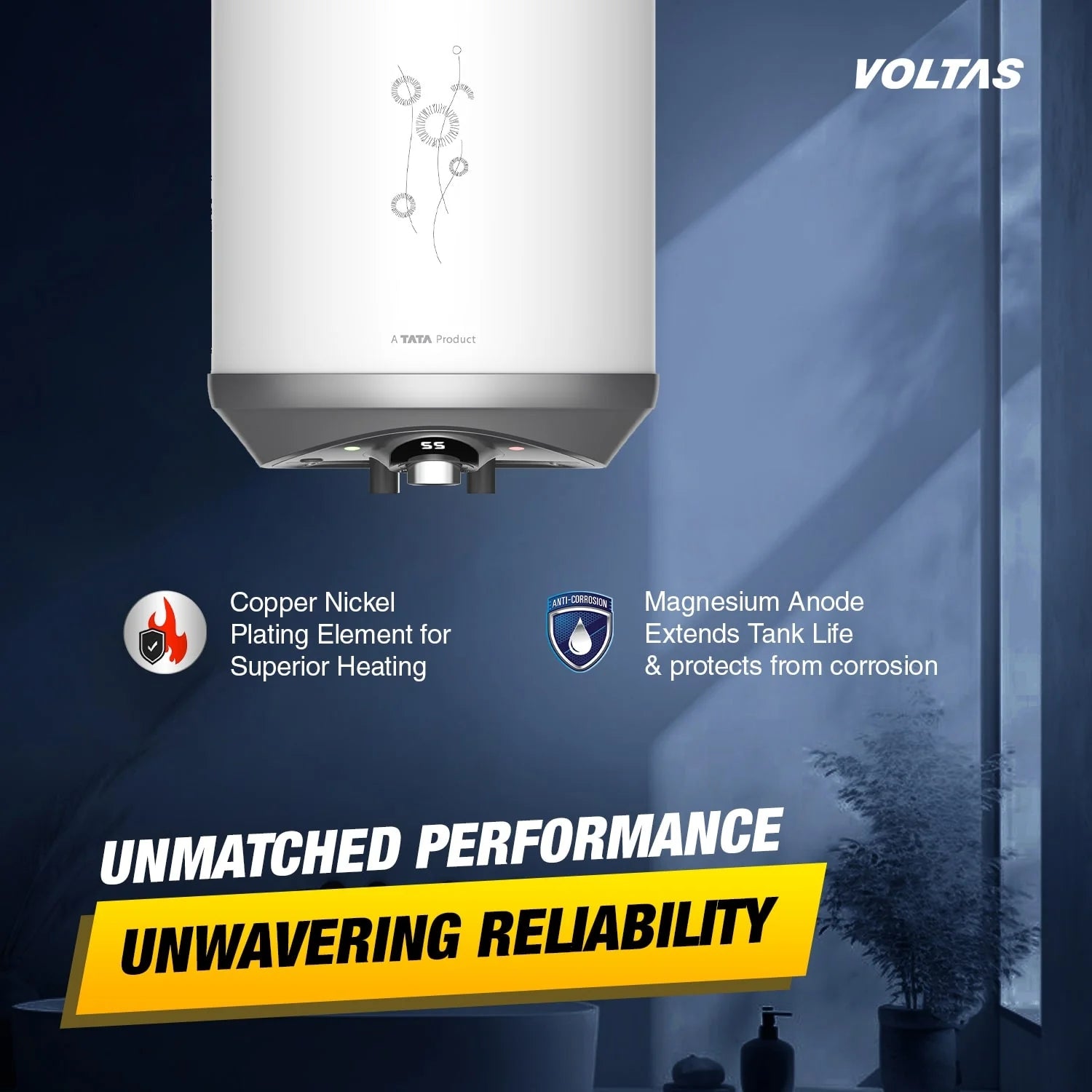 Voltas Ultimo Pro Water Heater 10 L - White - Image 4 - Buy Online at Chera Home Junction Coimbatore