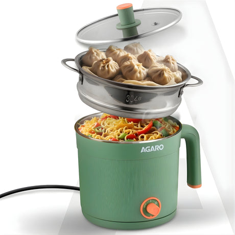 AGARO 33874 Regency 600 W Multi Cook Kettle 1.2 L – Sea Green_1