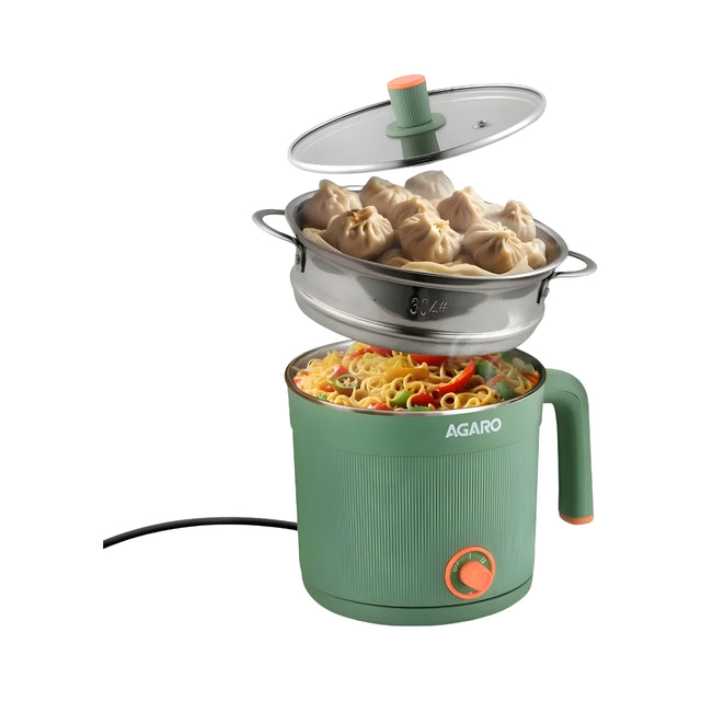 AGARO 33874 Regency 600 W Multi Cook Kettle 1.2 L – Sea Green_Front View