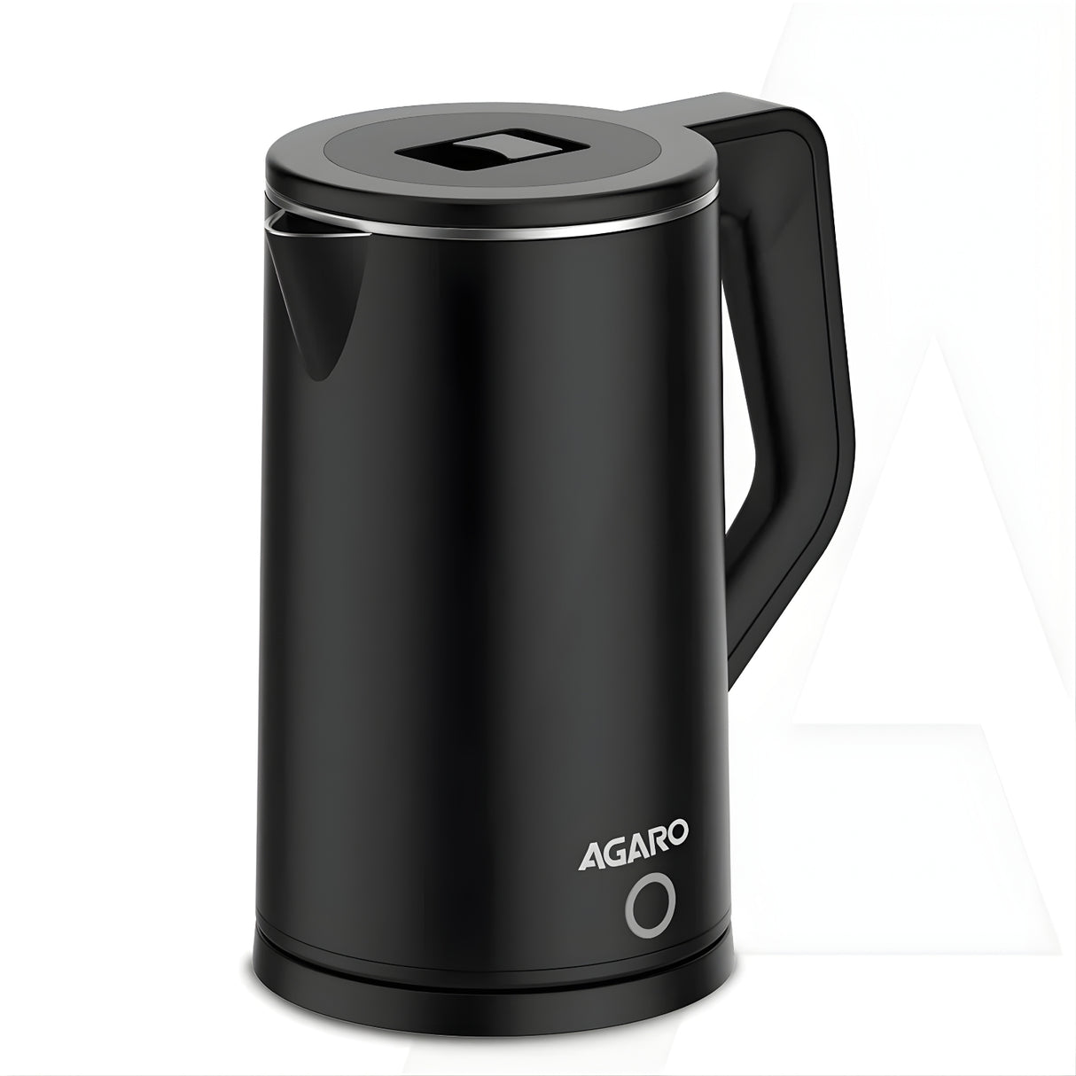 AGARO 33897 Elegant Double-Layered Stainless Steel Inner Body Electric Kettle 1.8 L – Black_1
