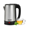AGARO 34207 Sonnet 1500 W Stainless Steel Body Electric Kettle 1.5 L – Silver_Front View