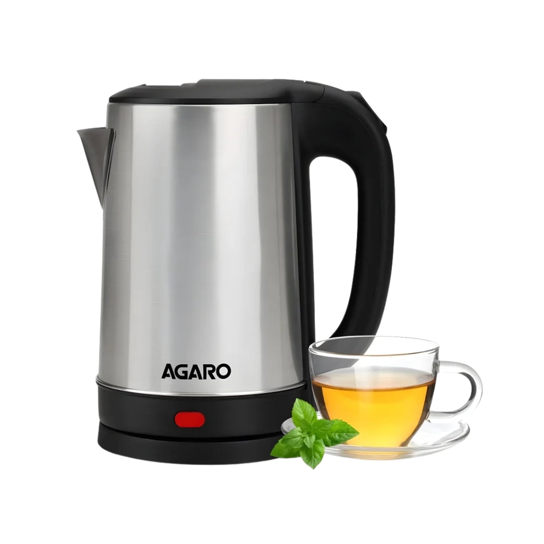 AGARO 34207 Sonnet 1500 W Stainless Steel Body Electric Kettle 1.5 L – Silver